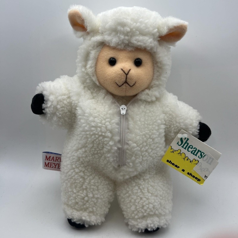 Vintage 1992 Mary Meyer Shearson White Sheep Shear a Lamb in Wool Costume Plush